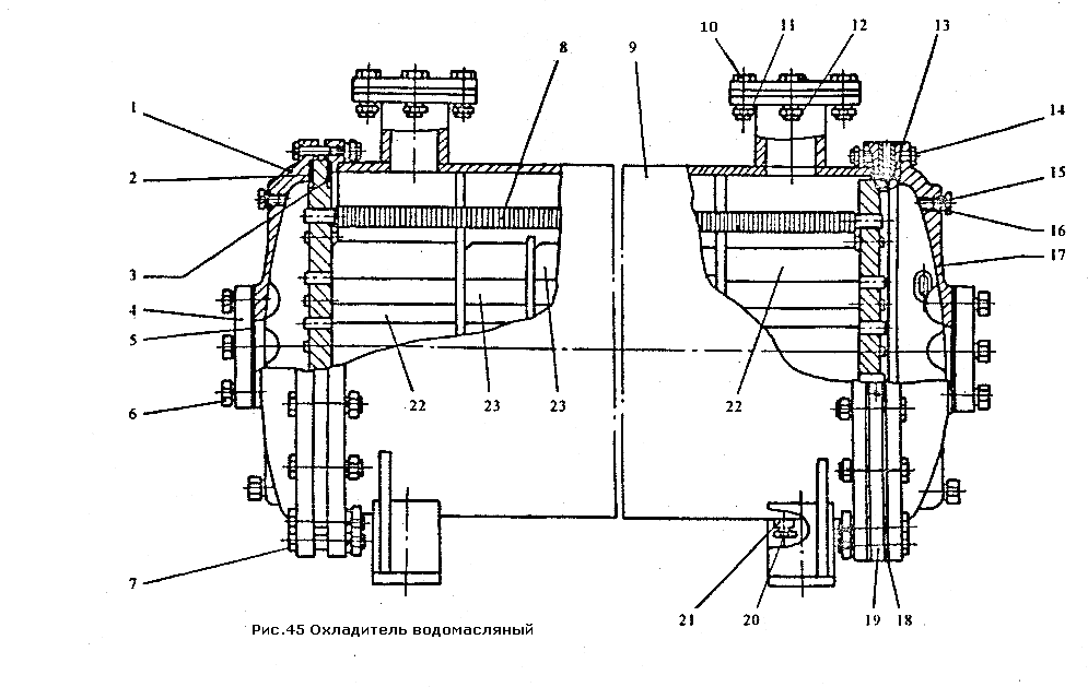 Охладитель водомасляный Г70-6400-3-01