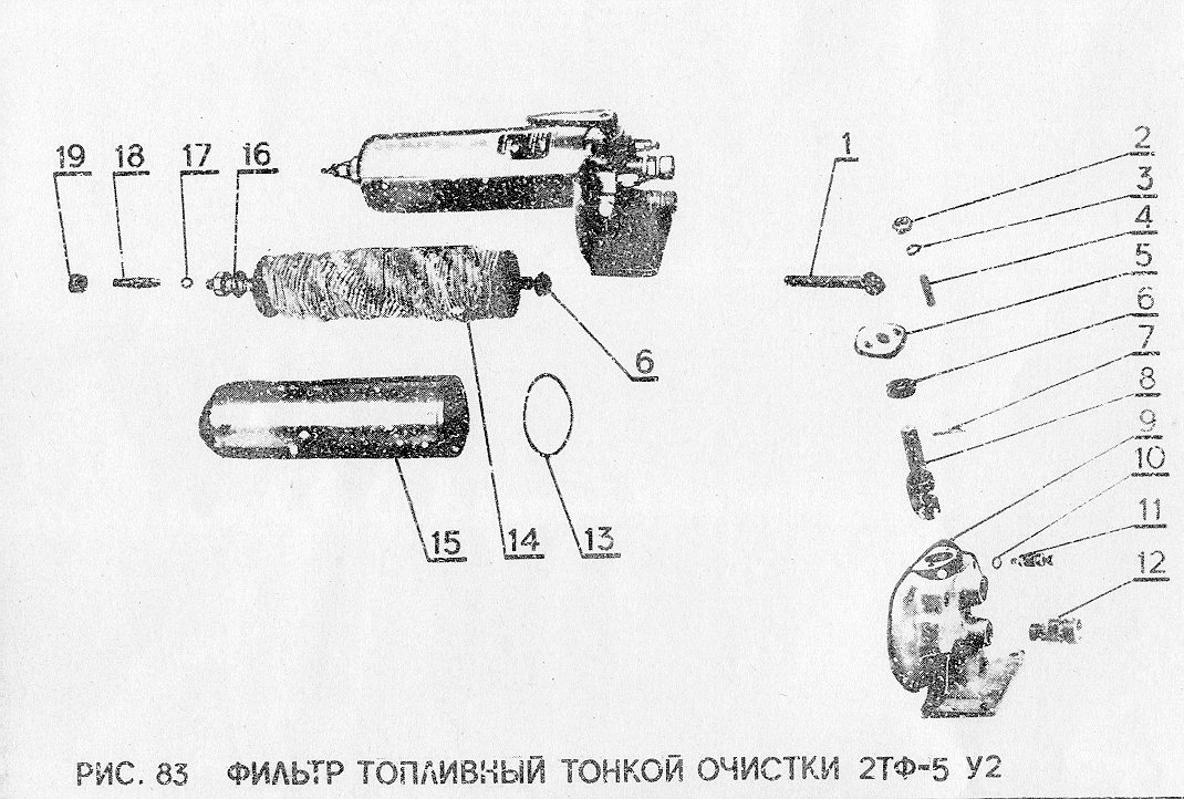 Фильтр топливный тонкой очистки 2ТФ-5 У2