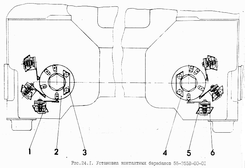 Устан. контактных барабанов 55-355В-00-01