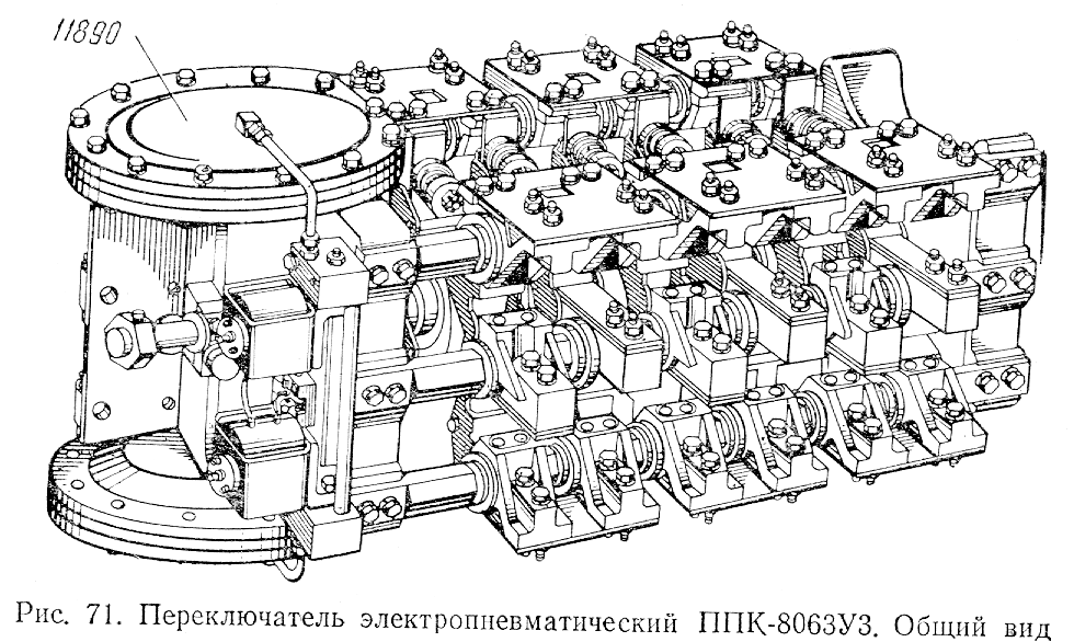 Переключатель электропневматический ППК-8063У3 .Общий вид ППК-8063У3