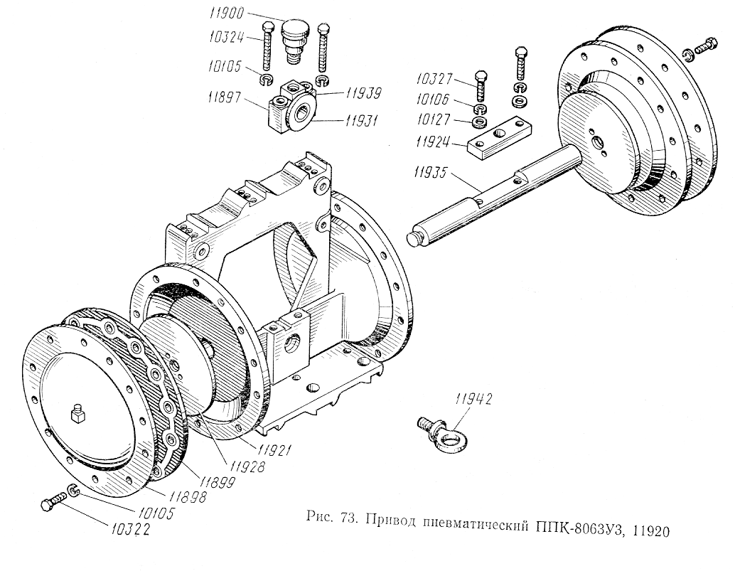 Привод пневматический ППК-8063У3 ППК-8063У3