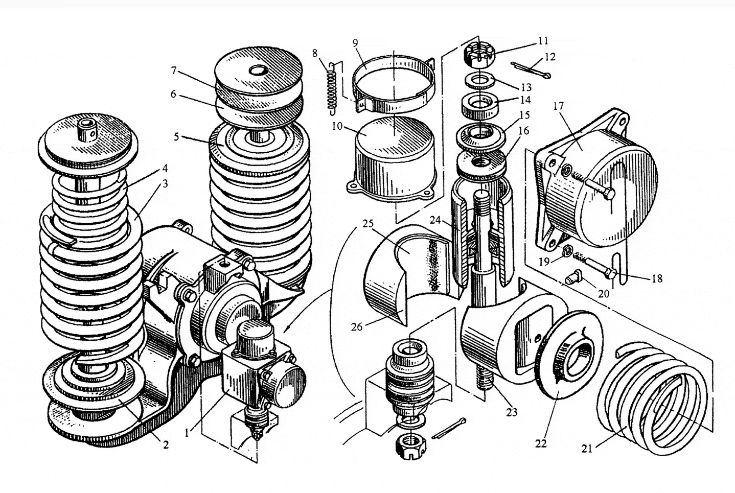 Рессорное подвешивание ТЭМ18.35.30.000