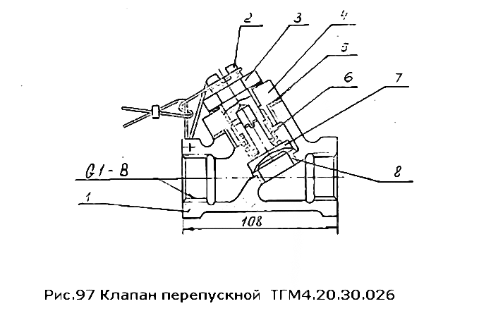 Клапан перепускной ТГМ4.20.30.026