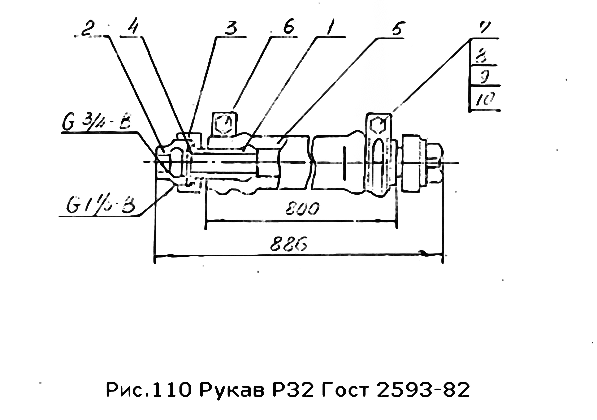 Рукав Р32 ГОСТ 2593-82 Р32.000